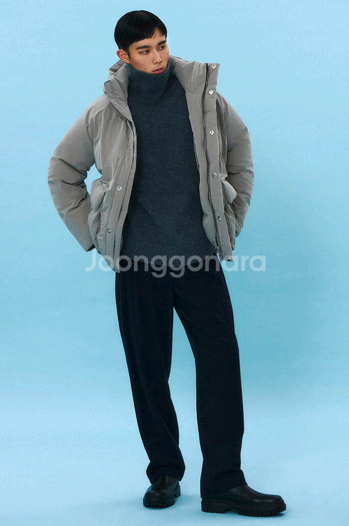 [정품] 타임옴므 24ss 남성 크링클 헝가리구스 패딩 105 size--8