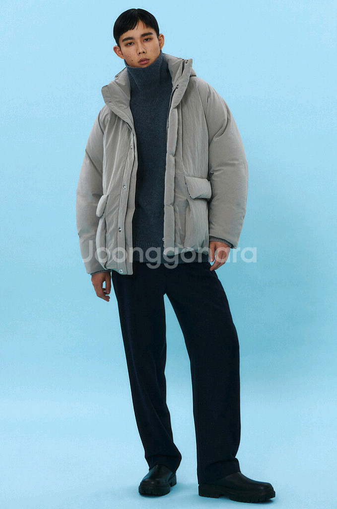 [정품] 타임옴므 24ss 남성 크링클 헝가리구스 패딩 105 size--7