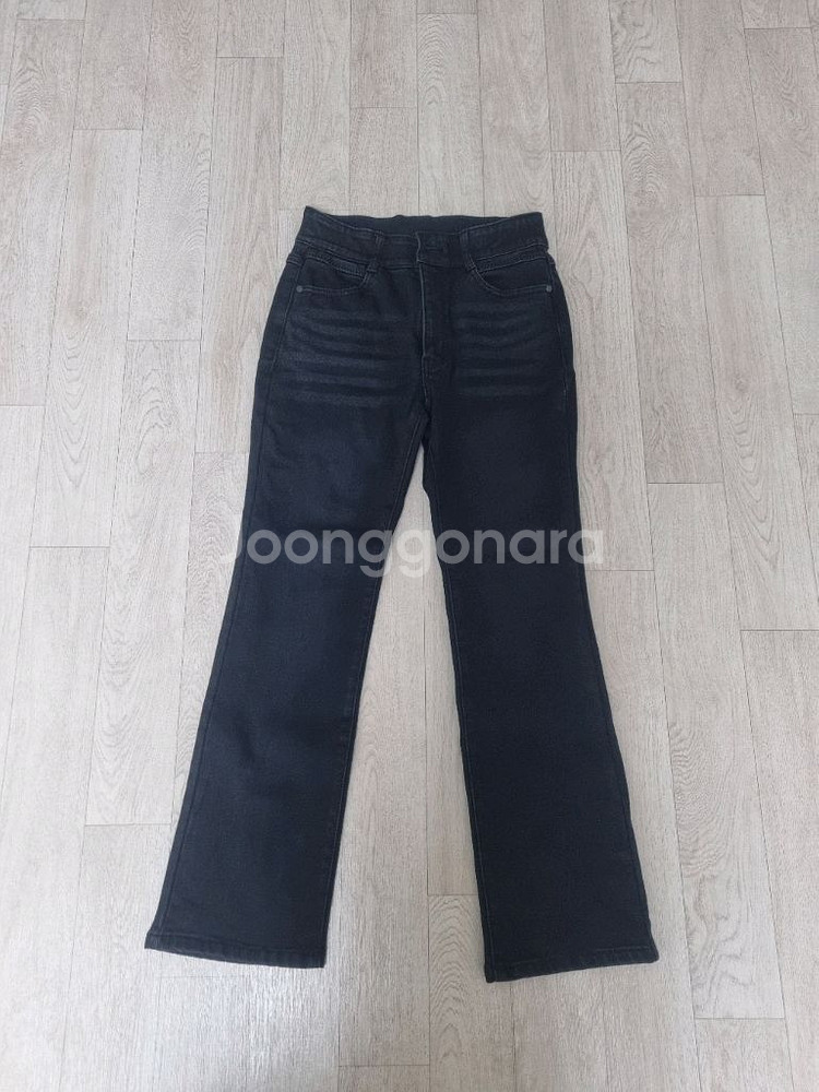 (새상품)세미부츠컷 블랙데님 기모팬츠 정리합니다^^--0