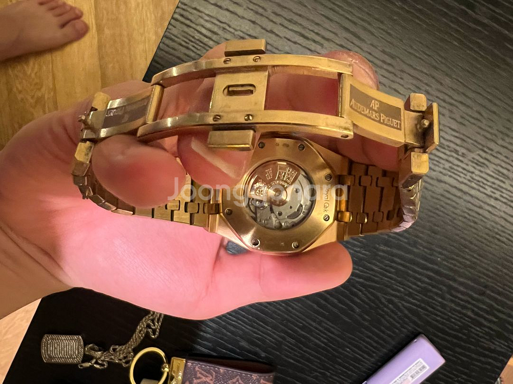 오데마피게15400 로즈골드38mm 흰판--3