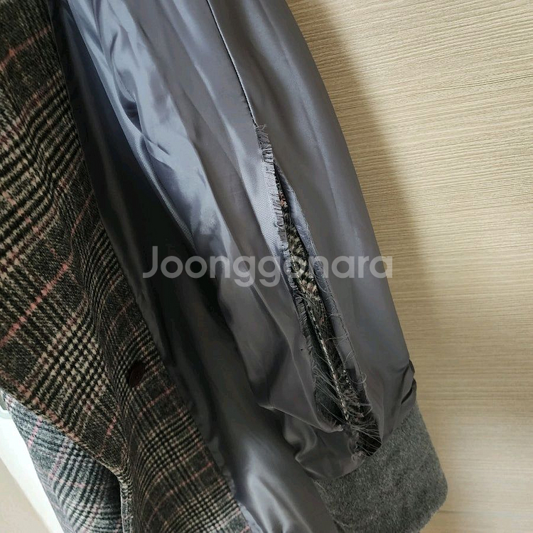 ENC 체크코트 66사이즈--7