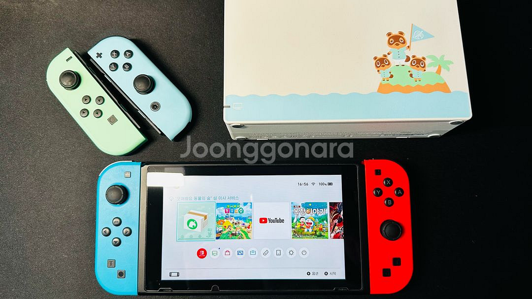 닌텐도 스위치 모동숲 에디션 + 추가 조이콘 등 판매--0