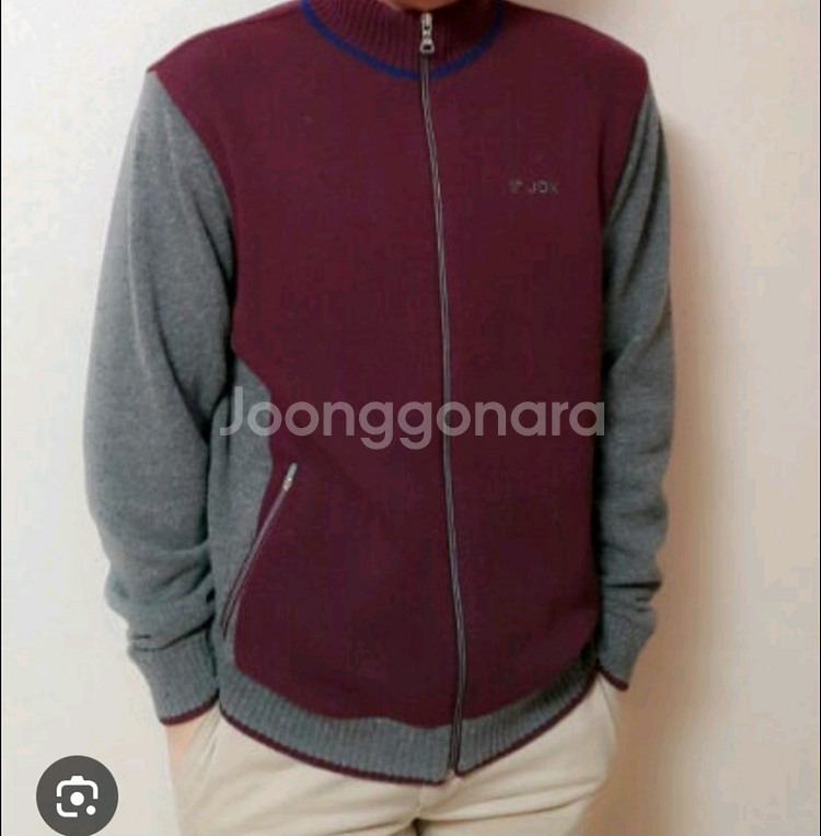 JDX방풍니트집업/골프니트집업/95-100/모직니트--8