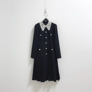 모조에스핀 카라 버튼 포인트 원피스 66