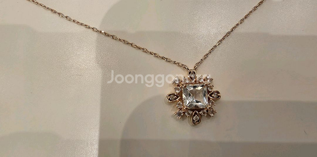 <로즈몽>14k핑크골드_원석 목걸이--0
