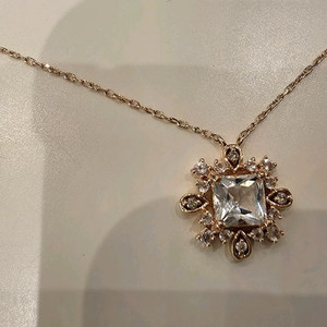 <로즈몽>14k핑크골드_원석 목걸이