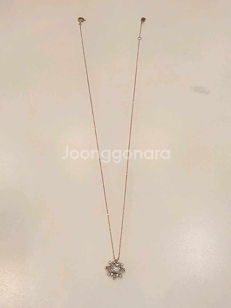 <로즈몽>14k핑크골드_원석 목걸이--4