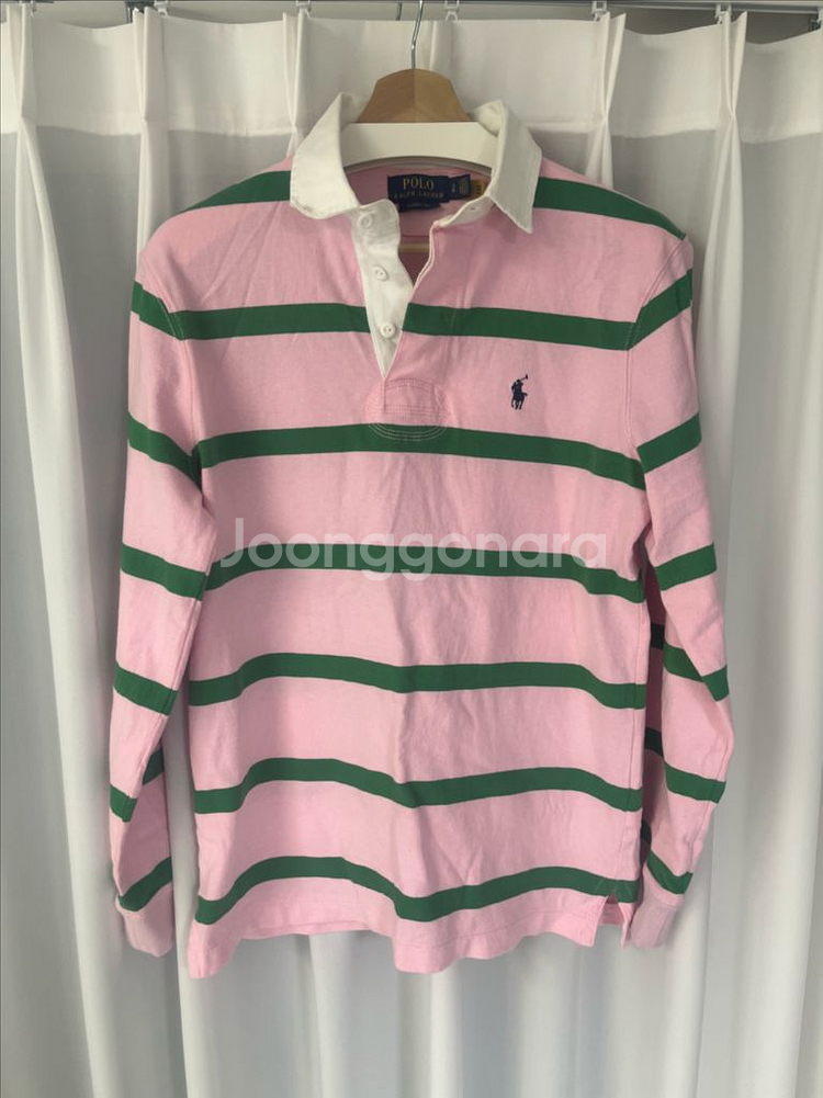 폴로 아이코닉 핑크 럭비티 (S)--3