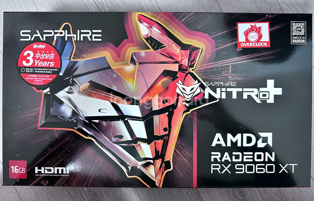 사파이어 RX 9060XT Nitro 니트로 16gb--0