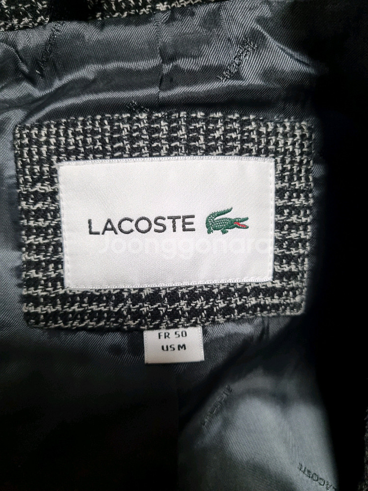 라코스테 남성 울 코트--2