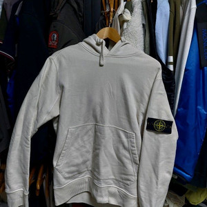 스톤아일랜드 후드티 아이보리 m