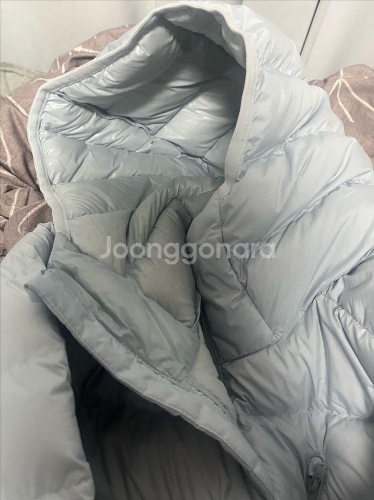 [xl] 무신사 스탠다드 시티 레저 후드 라이트 다운 자켓 클라우디 블루--1