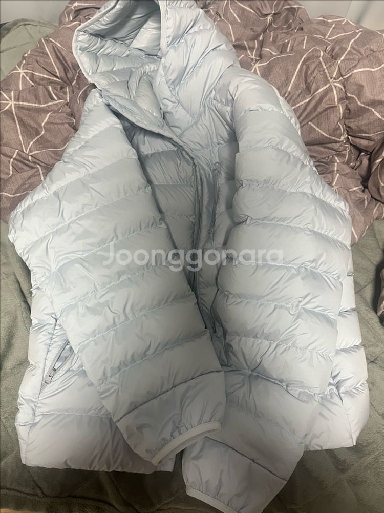 [xl] 무신사 스탠다드 시티 레저 후드 라이트 다운 자켓 클라우디 블루--0