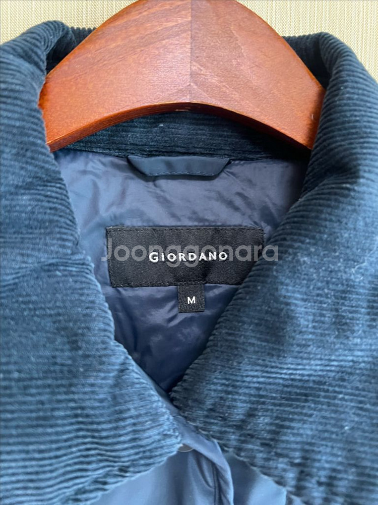 지오다노 여성 패딩자켓 코듀로이 카라 점퍼--3