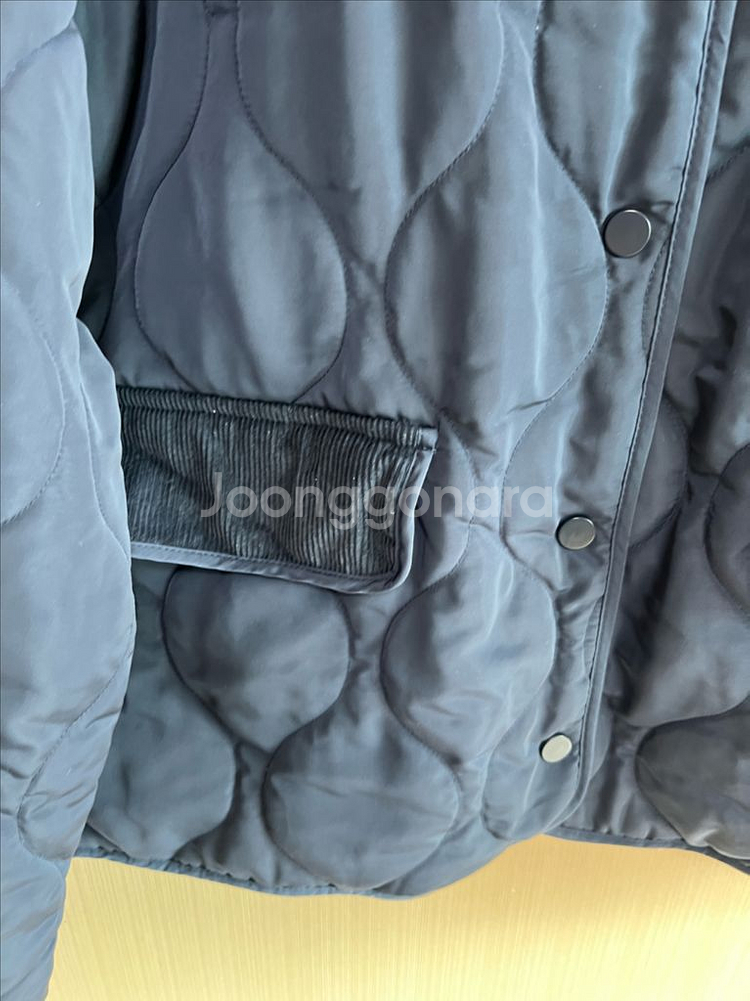 지오다노 여성 패딩자켓 코듀로이 카라 점퍼--4