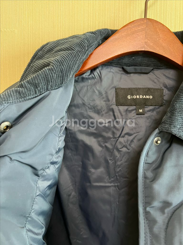 지오다노 여성 패딩자켓 코듀로이 카라 점퍼--6