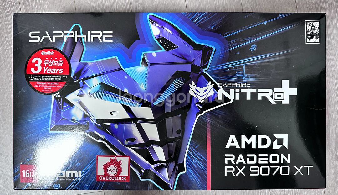 사파이어 RX 9070XT Nitro 니트로+ 그래픽카드--0