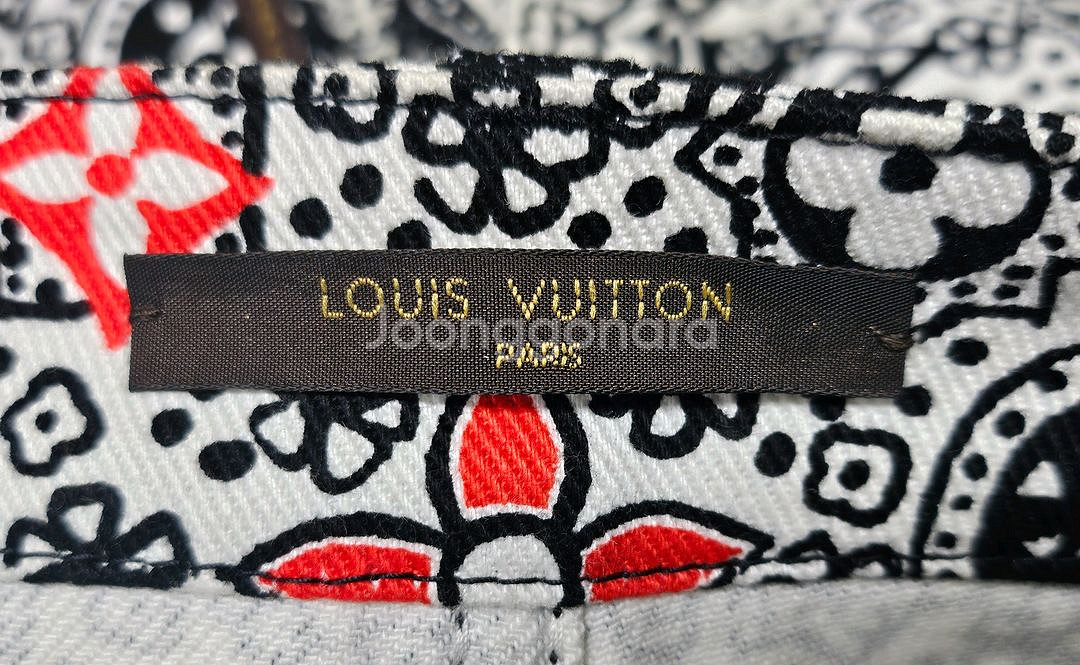 루이비통 여성팬츠 26 모노그램 슬림팬츠 명품바지 WL85--2