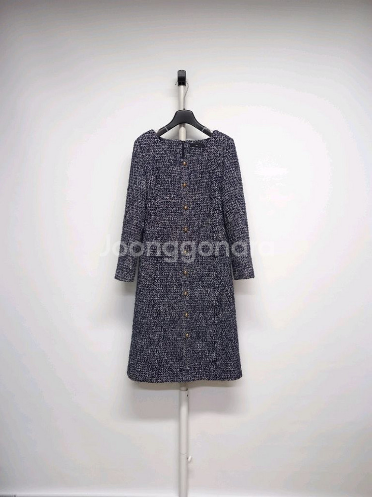 새 ORR 오르 추동 트위드 롱 원피스 44.33--0
