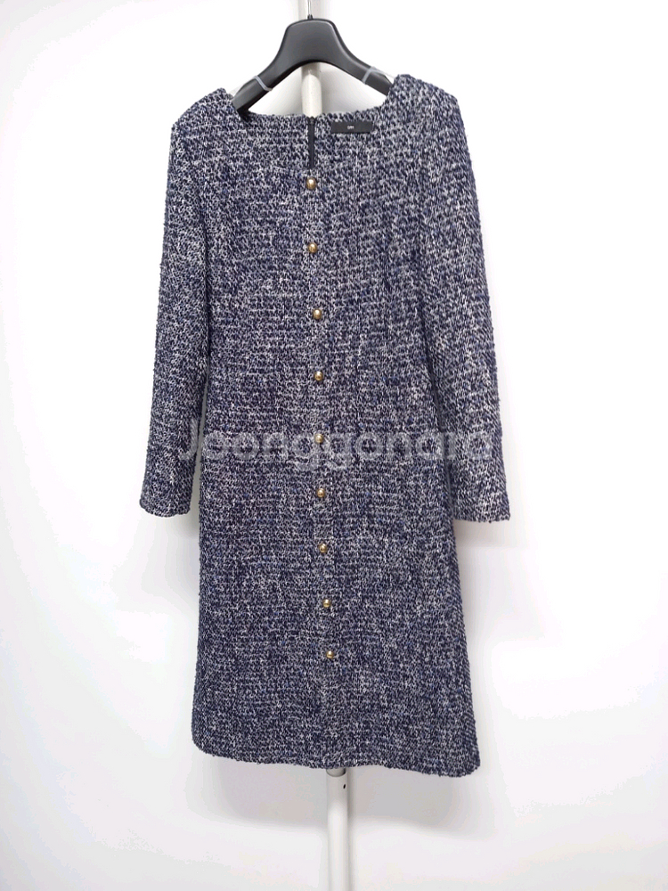 새 ORR 오르 추동 트위드 롱 원피스 44.33--2