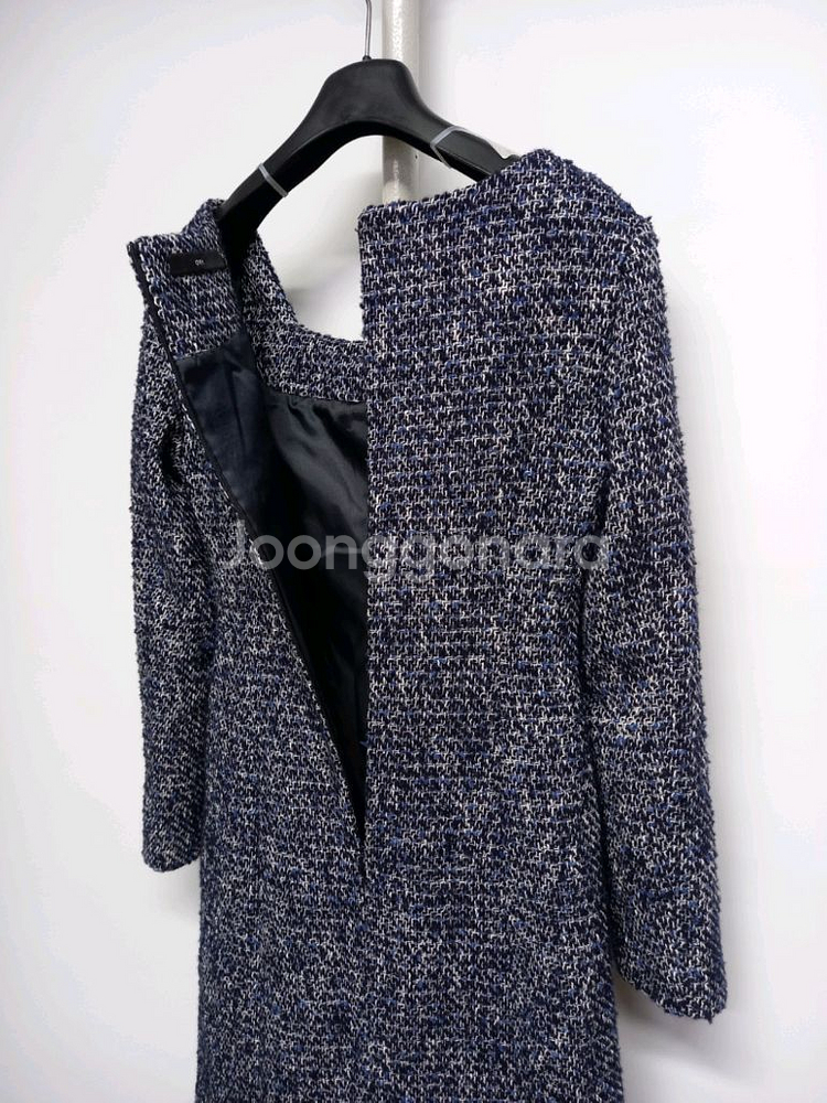 새 ORR 오르 추동 트위드 롱 원피스 44.33--6