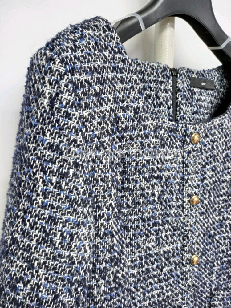 새 ORR 오르 추동 트위드 롱 원피스 44.33--4