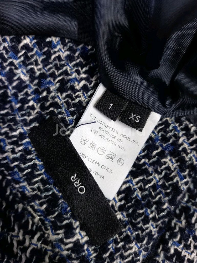 새 ORR 오르 추동 트위드 롱 원피스 44.33--7