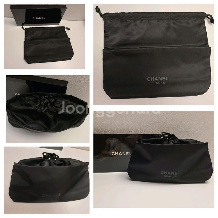정품) 샤넬 블랙 복조리 파우치 (코스메틱)--0