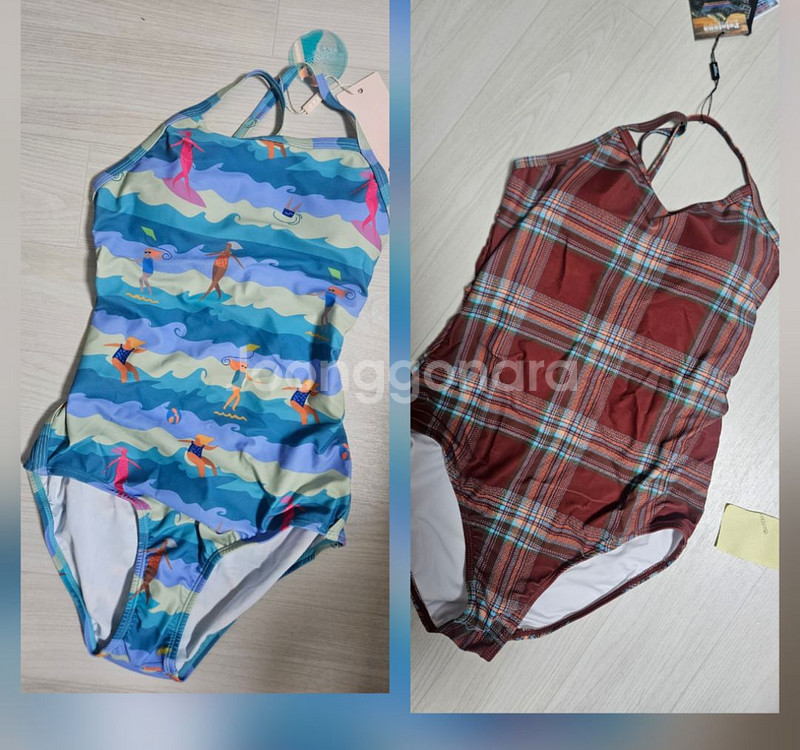 실내강습용 여성 수영복 xl 2벌 일괄--0