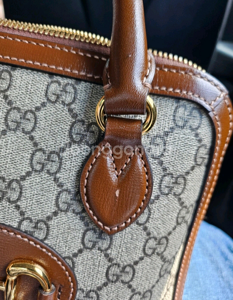구찌 GG 캔버스 핸드백--2