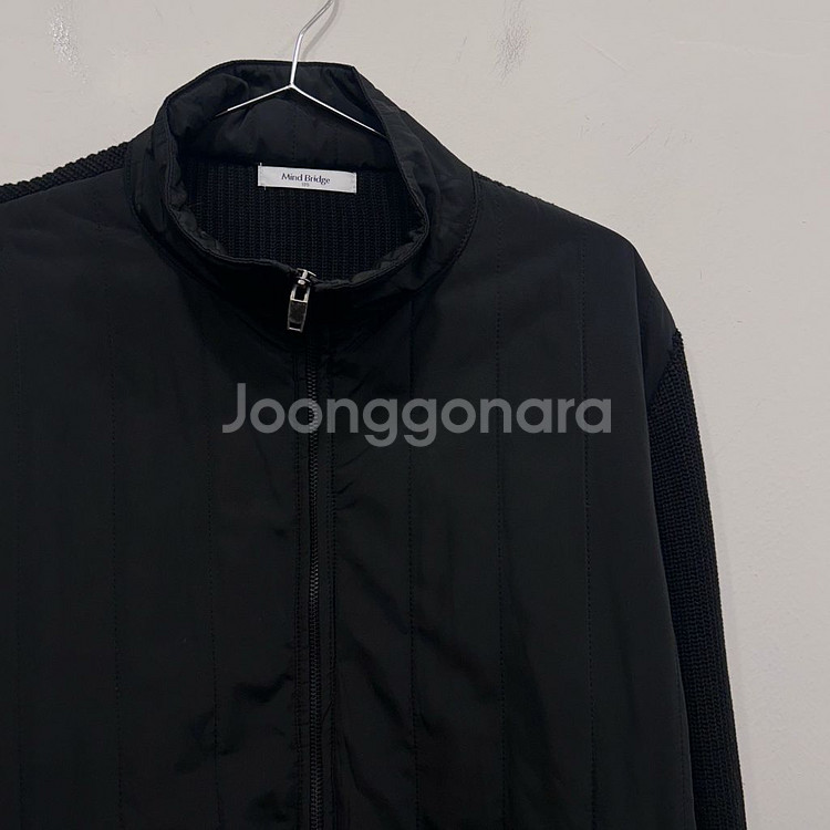 마인드브리지 니트 나일론 퀼팅 자켓--0