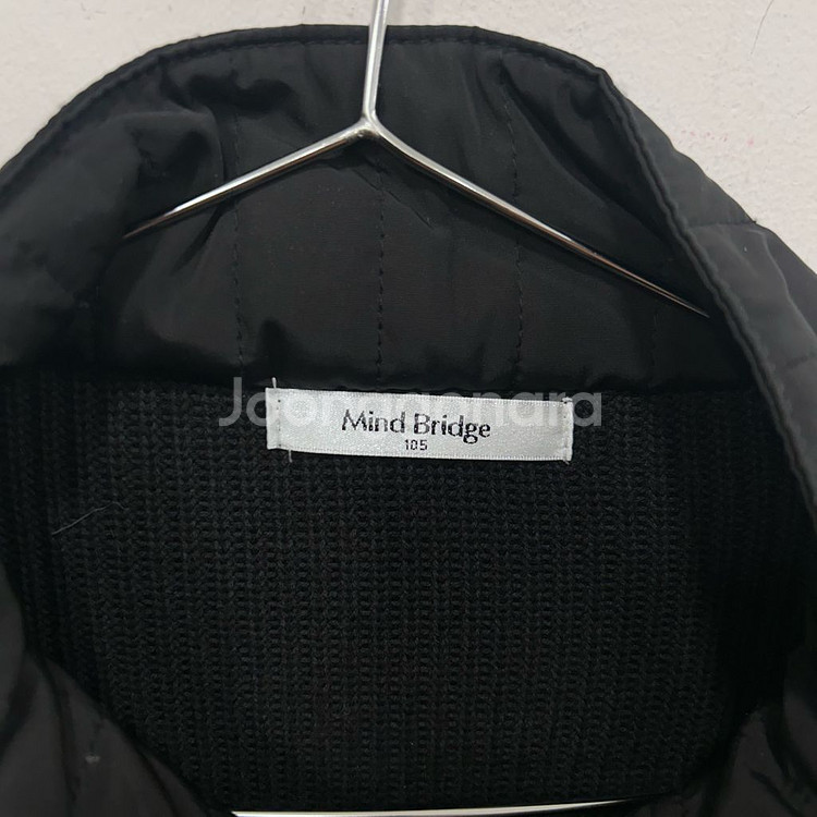 마인드브리지 니트 나일론 퀼팅 자켓--2