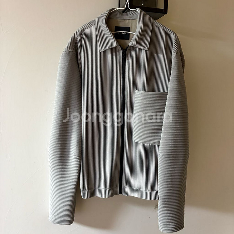 24ss 타임옴므 플리츠 칼라 집업 자켓--0