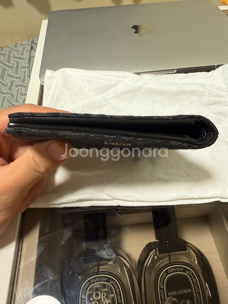 디올 오블리크 반지갑 블랙 (정품확인완료)--3