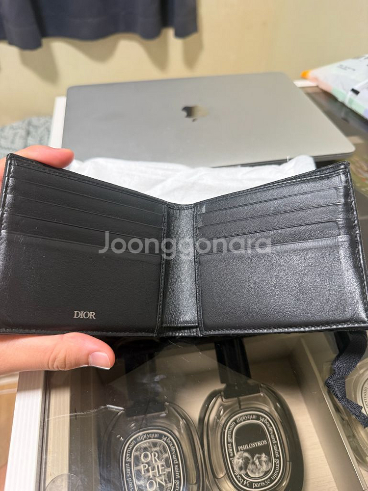 디올 오블리크 반지갑 블랙 (정품확인완료)--1