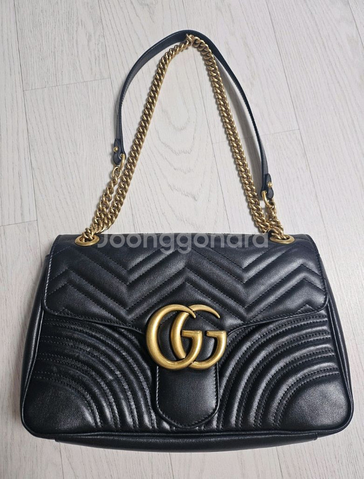 구찌 GG 마몽 마틀라세 체인백--1
