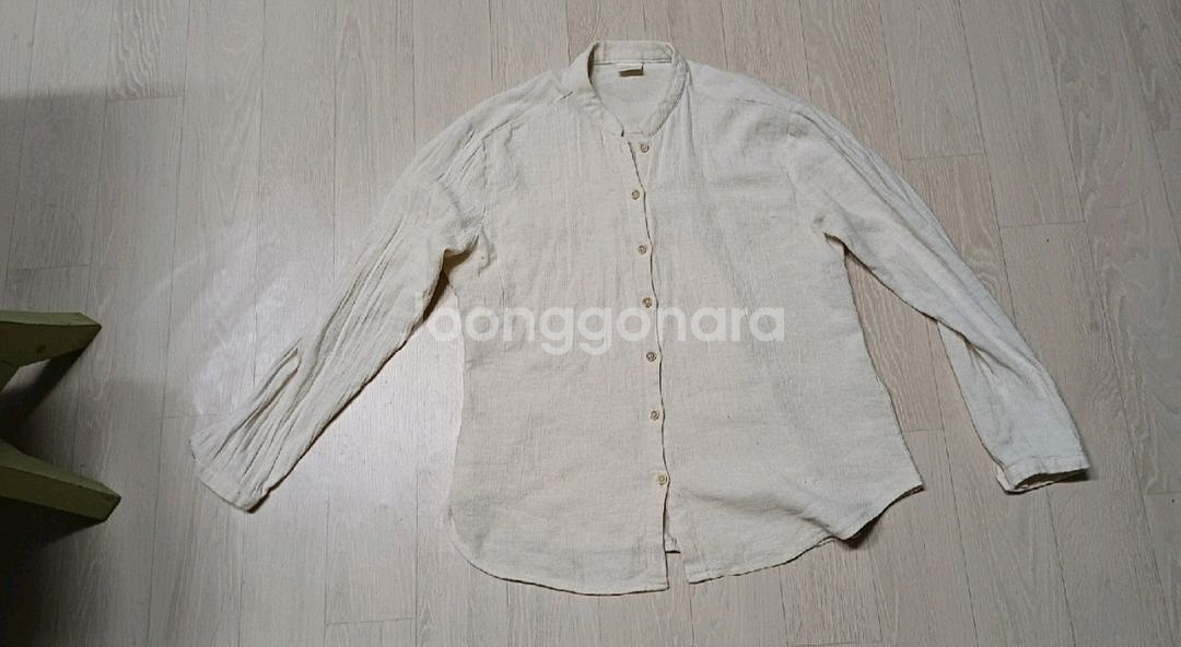 린넨 헨리넥 셔츠--2