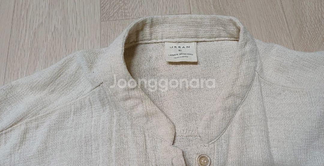 린넨 헨리넥 셔츠--1