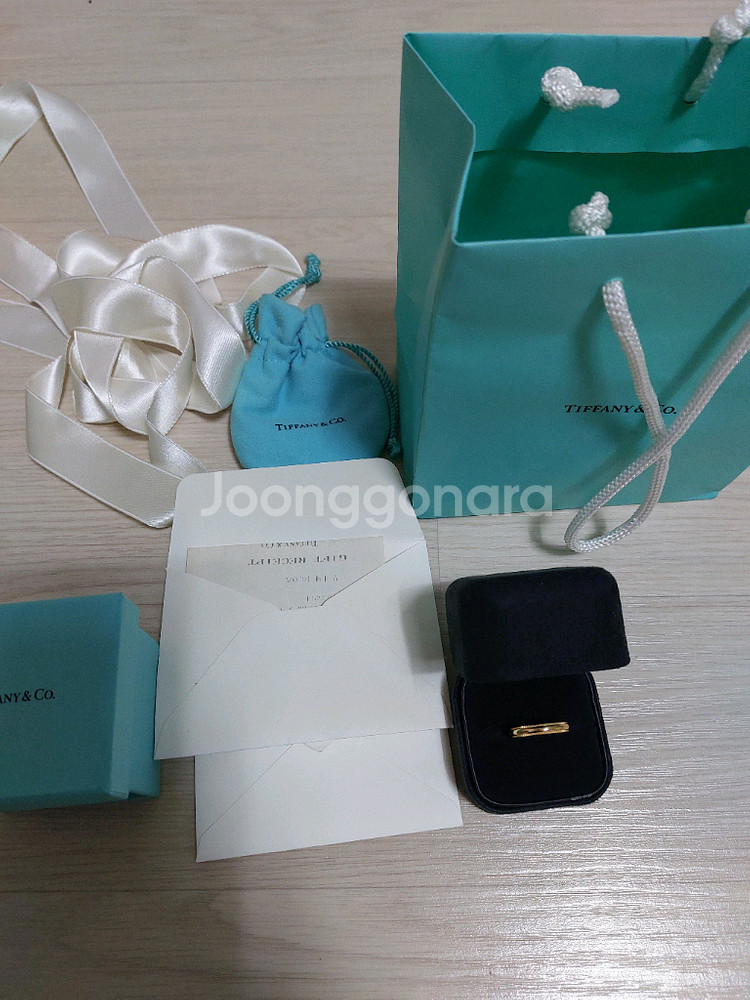 티파니앤코 밀그레인반지 18k반지--2