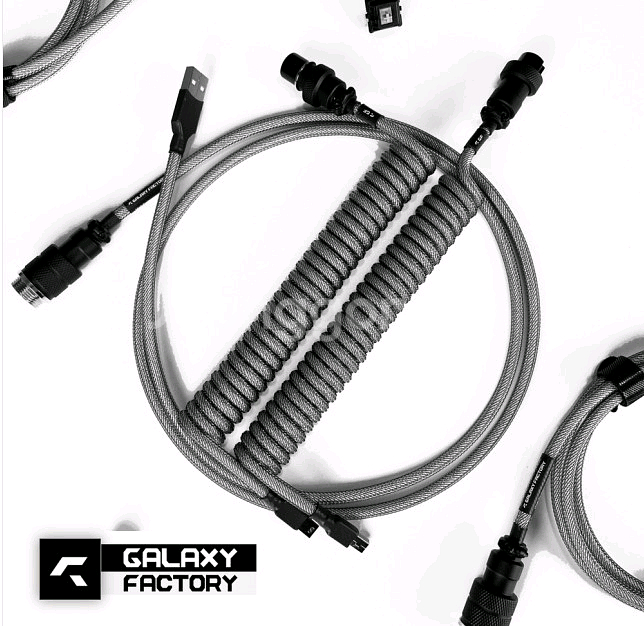 갤럭시팩토리 키보드 항공케이블 코일케이블 새상품 판매합니다.--0