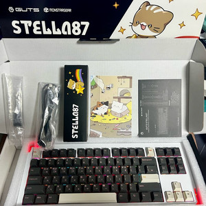 스텔라87 풀알루미늄 TKL 커스텀 게이밍 키보드 풀박