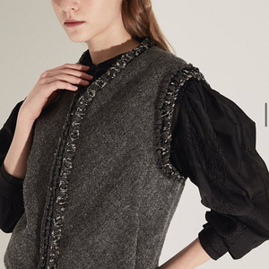 한섬 랑방컬렉션 글리터 라인 패딩 베스트 타임 마인