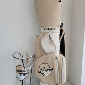 말본 뉴 베이직 트롤리 캐디백 베이지