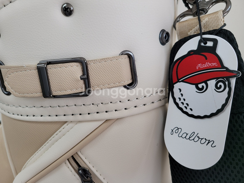 말본 뉴 베이직 트롤리 캐디백 베이지--8