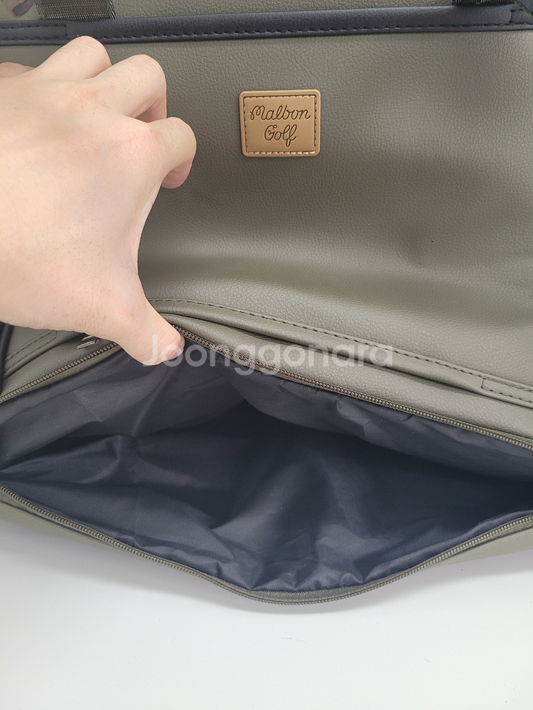 말본 뉴베이직 보스턴백 (카키)--2