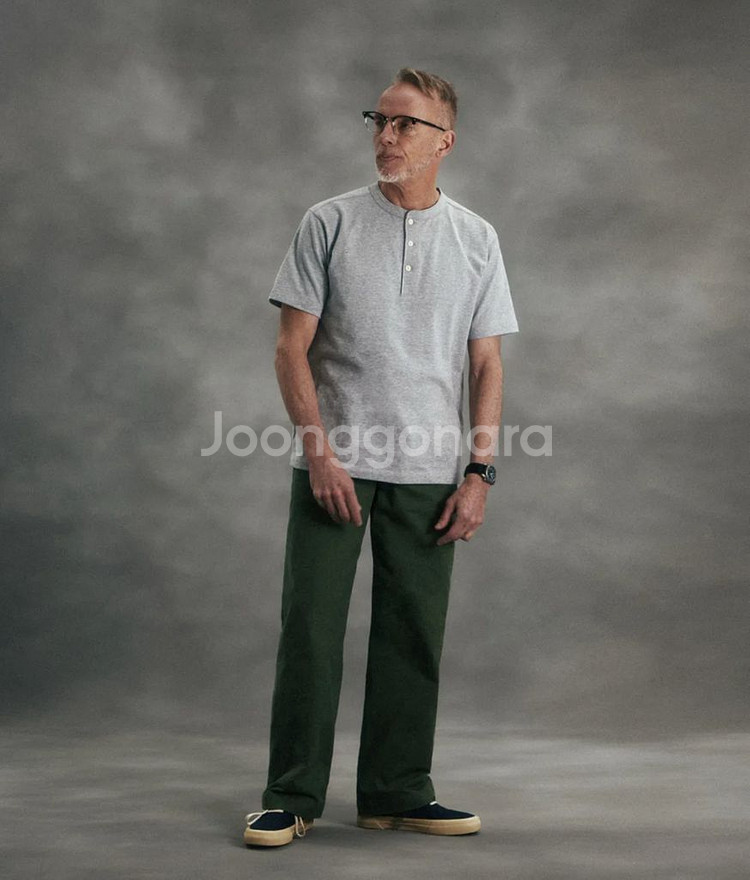 브론슨 10.6oz 코튼 헨리 반팔티 XXXL사이즈 (XL)--3