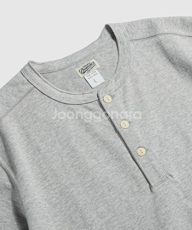 브론슨 10.6oz 코튼 헨리 반팔티 XXXL사이즈 (XL)--2