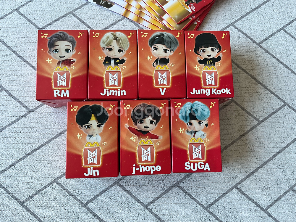 맥도날드 해피밀 BTS 앵콜에디션 세트--2