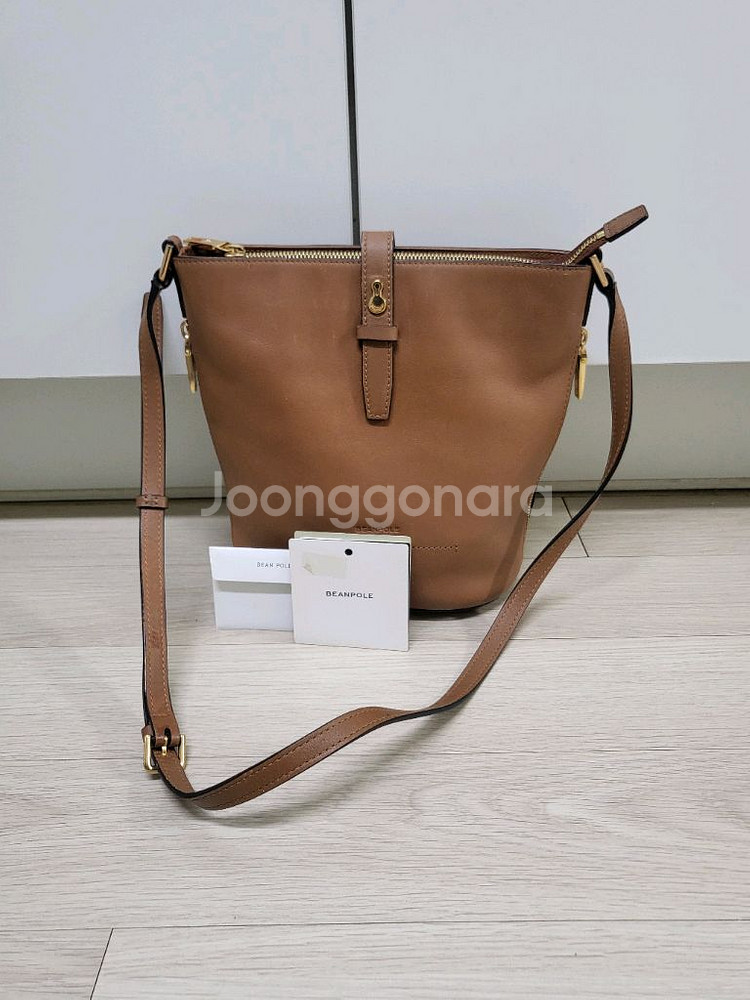 빈폴 가죽 버킷백--0