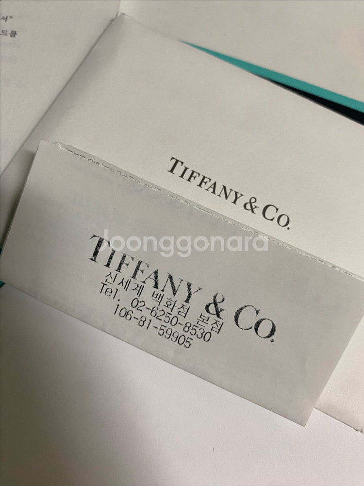 티파니앤코 6발프롱 다이아반지 팝니다--4